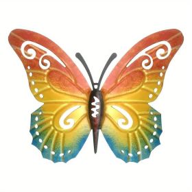 1pc/3pc, Vintage Iron Butterfly, Home Garden Themed Welcome Sign, Front Door Hanging Decor, Celebration Decor