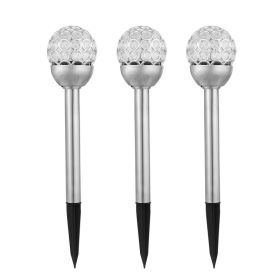 3Pcs Solar Pathway Lights IP44 Waterproof RGB Color Changing For Pathway Garden Walkway Yard Festival Decoration (Option: 3PCS)