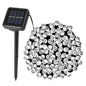 1Pc 200 LED 22M Solar String Lights With 8 Lighting Modes IP44 Waterproof For Christmas Wedding Party Garden Yard Decor (Color: White)